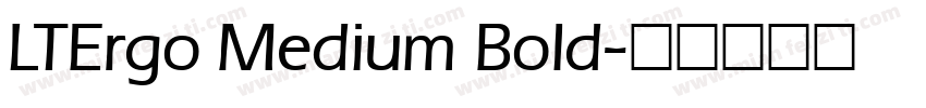 LTErgo Medium Bold字体转换